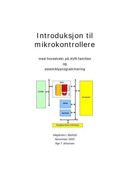 PDF Introduksjon Til Mikrokontrollere Dvikan No Virker En