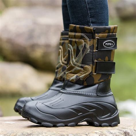 2021 botas de inverno dos homens botas de neve à prova dwaterproof água