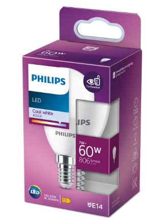 LED крушка Philips E14 7W 806Lm 4000K балонче 12072620 на топ цена