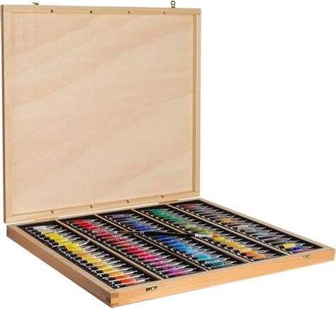 Coffret Bois De 100 Tubes D Aquarelles Extra Fines Sennelier 10 Ml