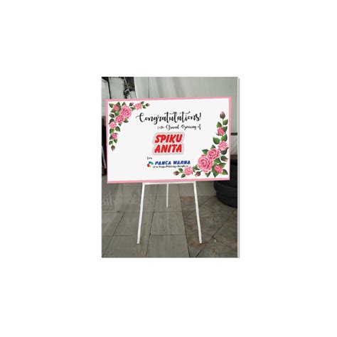 Jual Papan Nama Pembukaan Opening PT Stand Papan Pembukaan Opening