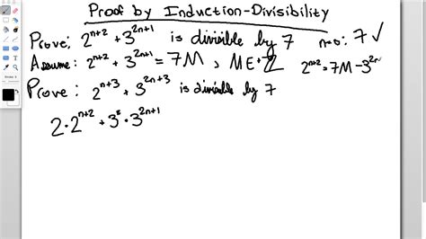 Proof By Induction Divisibility Youtube