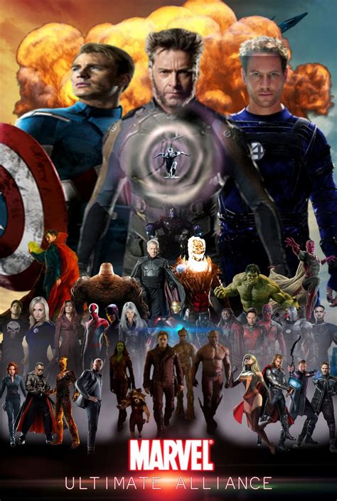 Marvel Ultimate Alliance Movie Poster Fan Made By Mrvideo Vidman On