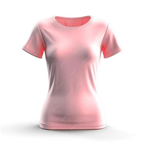 Camiseta Rosa Renderizada En 3d Con Maqueta De Espacio De Copia Foto Premium