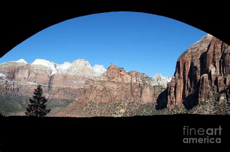 Zion Tunnel View Photograph by Bob and Nancy Kendrick - Pixels