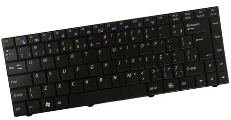 Teclado Para Notebook Cce Win D L Preto Abnt Atacad O Das Fontes