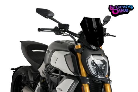 Puig Screen Naked N G Sport Regolabile Ducati Diavel Black Picclick Uk