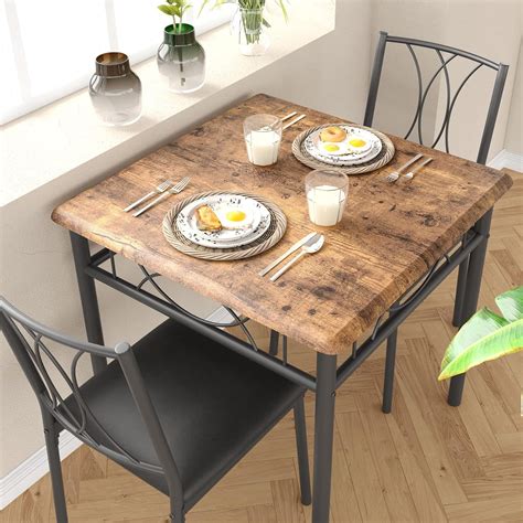 Fancihabor Juego De Mesa De Comedor Para Mesa De Cocina Y Sillas