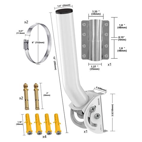 Starlink Mount Stainless Steel Adjustable Heavy Duty Pivot Starlink