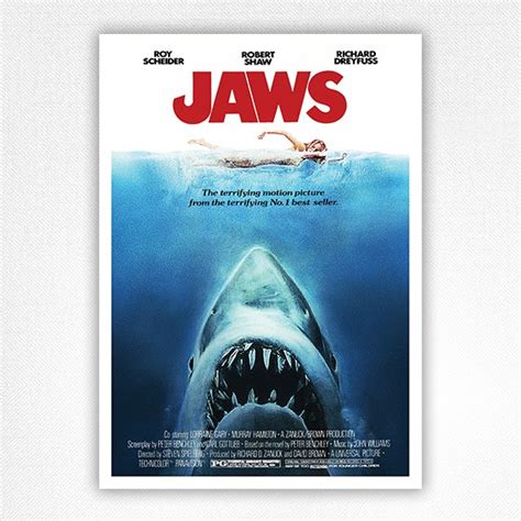 Jaws Screen Print By Roger Kastel Original Motion