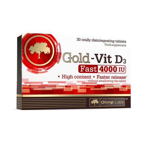 Gold Vit D3 4000 Fast 30 Tabs GeneticUae