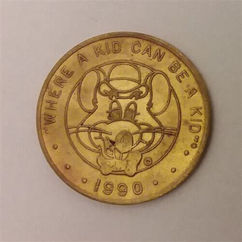 Chuck E Cheese Pizza Arcade Game Token Mm Ebay