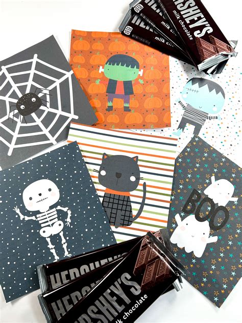 Free printable halloween candy bar wrappers – Artofit