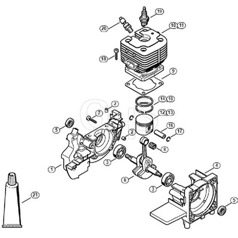 Genuine Stihl Sp A Crankcase Cylinder Ghs