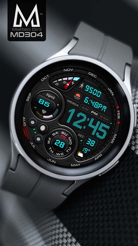 Md304 Digital Watch Face Matteo Dini Md Wear Os Tizen