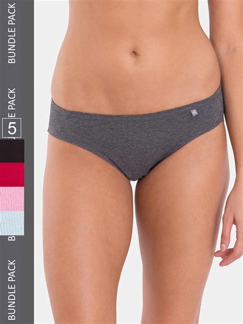 Buy Jockey Pack Of 5 Medium Coverage Super Combed Cotton StayFresh Bikini 1410 Briefs For