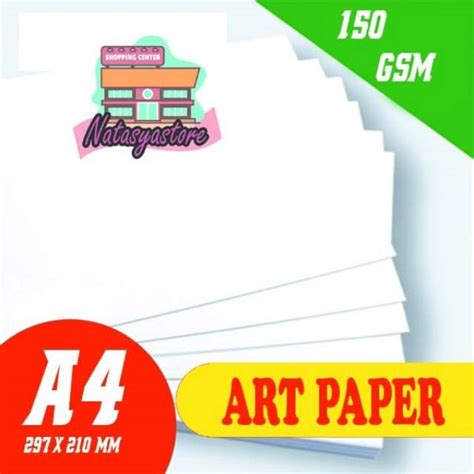 Jual Kertas Art Carton 150 Grm Ukuran A4 Shopee Indonesia