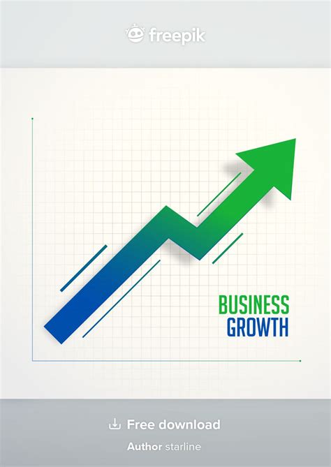 Business Growth Steps Chart Arrow Concept