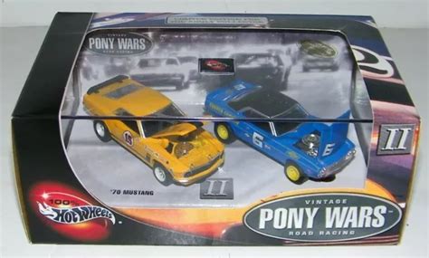 HOT WHEELS Vintage PONY WARS Road Racing II Camaro Mustang PicClick UK
