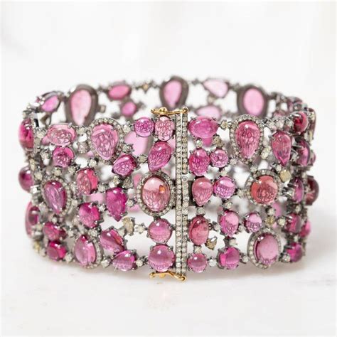 Pink Sapphire And Diamond Bracelet : r/ColorPink