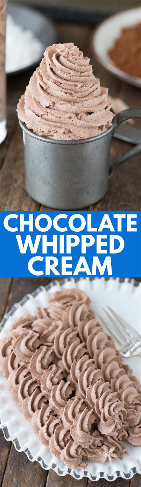 Chocolate Whipped Cream The First Year