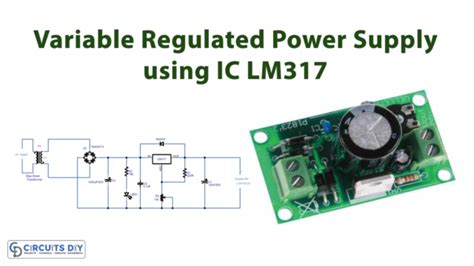 10 Volt Power Supply Using LM7810 IC