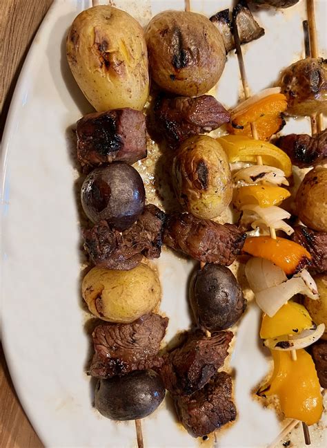 Rosemary Garlic Steak And Potato Kebabs Whats Cooking With Kb