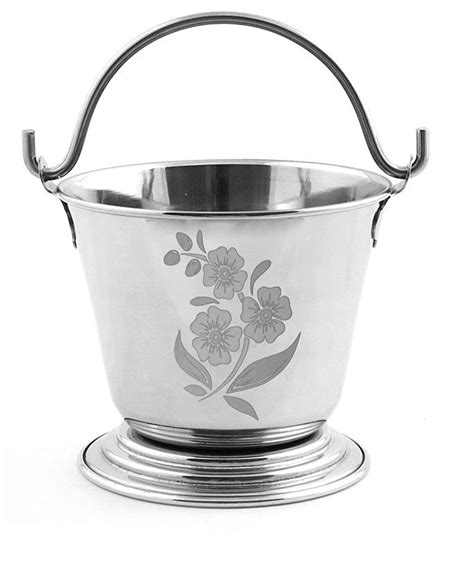 Ajay S Shoppe Heavy Gauge Stainless Steel Mini Bucket For Serving Dal