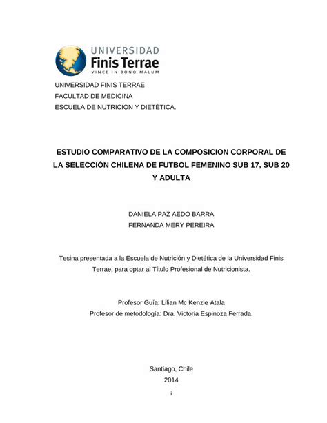 Pdf Estudio Comparativo De La Composicion Corporal De La Dokumen Tips