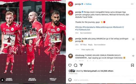 Resmi Persija Jakarta Pisah Dengan 3 Pemain Asing Sekaligus Termasuk