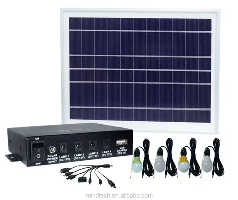 8w Indoor Solar Night Light Led Mini Solar Light Kits For House ...