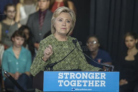 Secretary Hillary Clinton Speaks At Political Campaign Rally