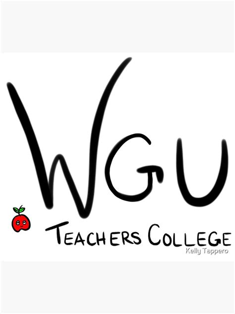 Wgu Teachers College Logo Poster For Sale By Pixibliss21 Redbubble