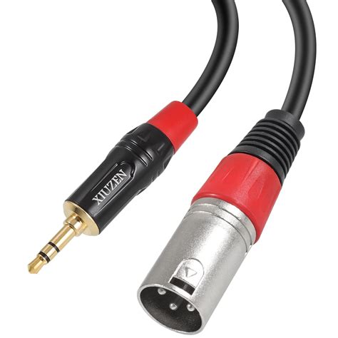 XIUZEN 1/8 to XLR Balanced Cable Adapter, 3.5mm(1/8 inch) Mini Jack Aux ...