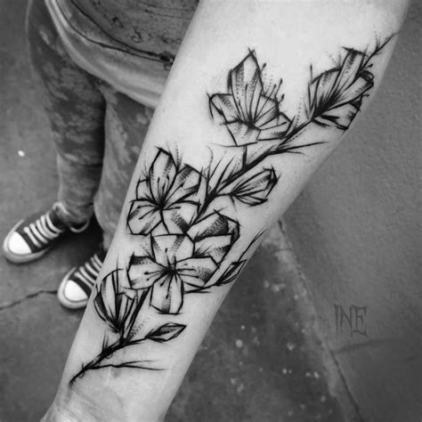 Hibiscus Tattoo Sketch at PaintingValley.com | Explore collection of ...