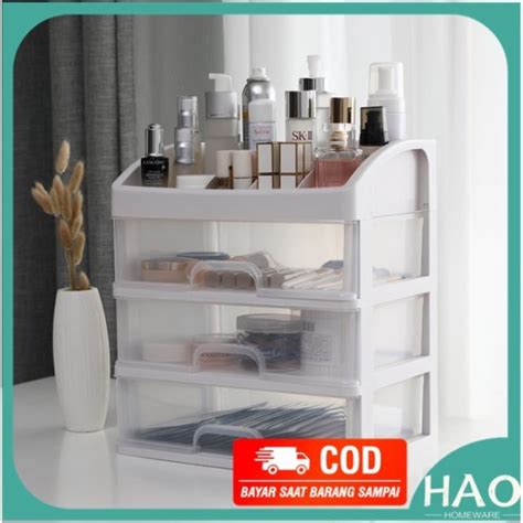 RK03 Rak BESAR Kosmetik 3 Laci Susun Makeup Storage Organizer