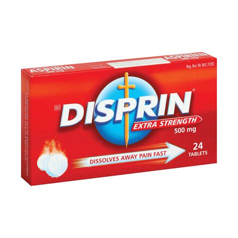 Disprin Extra Strength 500mg 24 Tablets Med365