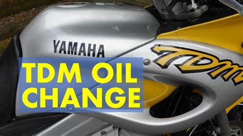 Yamaha Tdm Tx Oil Change Youtube