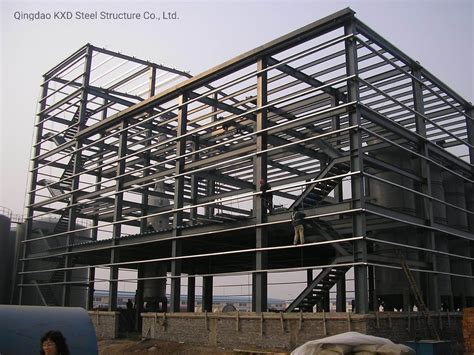 Multi Storey Light Steel Structure Workshop For Peanut Oil Processing