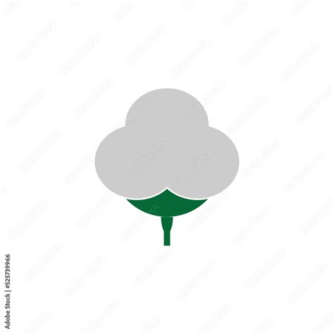 simple cotton logo icon vektor template Stock Vector | Adobe Stock