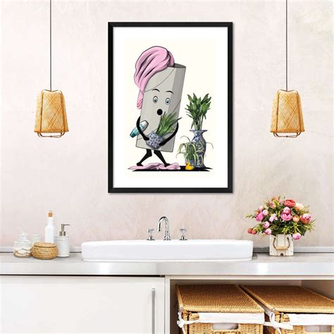 Naked Toilet Roll In The Bathroom Wall Art In Bathroom Wall Art Canvas Prints Wall Art