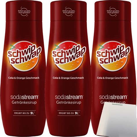 Sodastream Schwip Schwap Getr Nke Sirup Cola Orange Er Pack