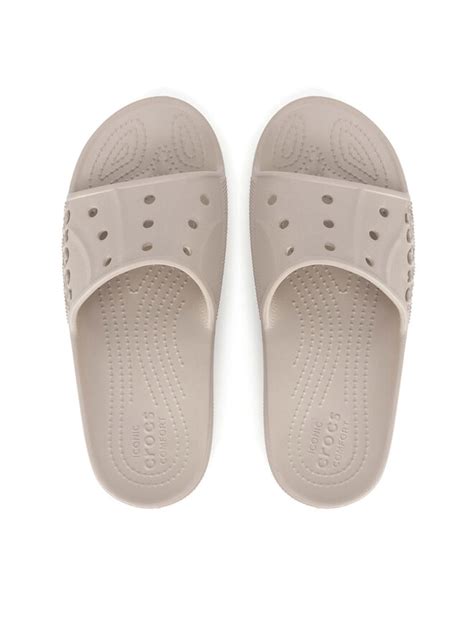 Klapki Crocs BAYA II SLIDE 208215 2V3 Beżowy eobuwie pl