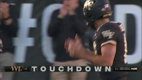 End Zone Sam Hartman Scores 2 Yard Rushing Touchdown Espn Video