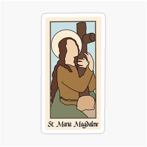 St Maria Magdalene Sticker For Sale By Squidvoss Redbubble