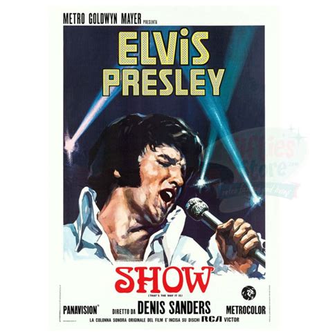 Elvis Presley Show Poster A X Cm Fiftiesstore