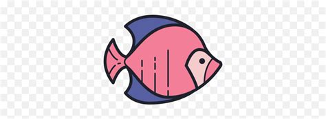 Fish Icon In Color Hand Drawn Style Png Fishing Free Transparent Png