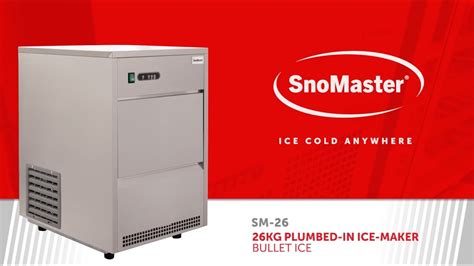 Snomaster Sm Kg Plumbed In Ice Maker Bullet Ice Youtube