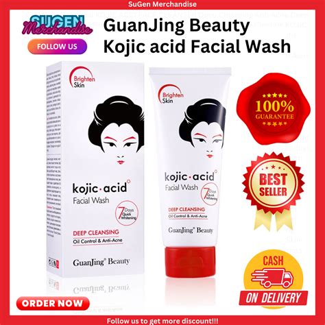 Best Selling Original Guanjing Kojic Acid Face Cleanser Deep Cleansing