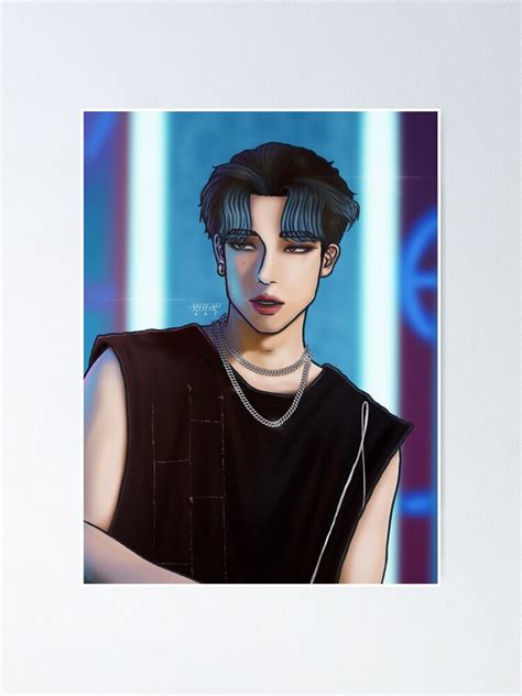 Ateez Mingi Guerrilla Poster For Sale By Mochikookart Redbubble